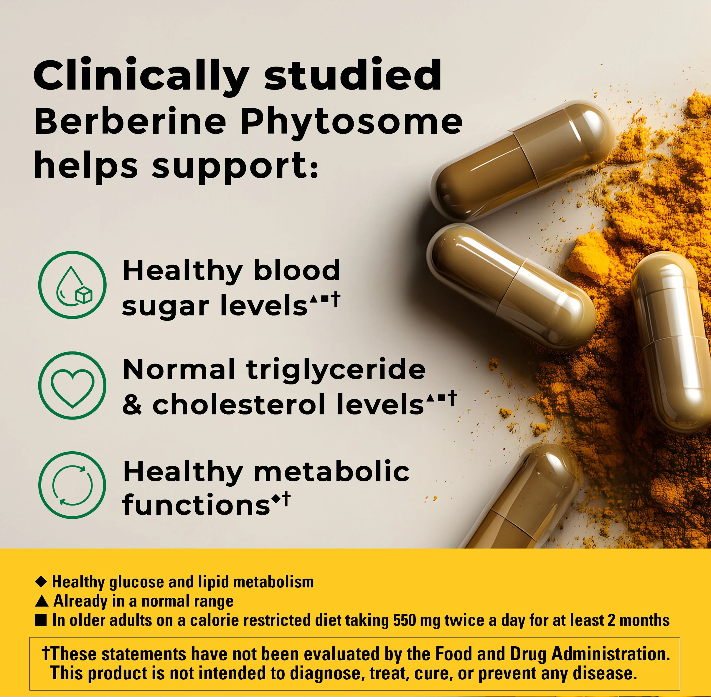 Better Absorption‡ Berberine Phytosome 550 mg Capsules - Image 4