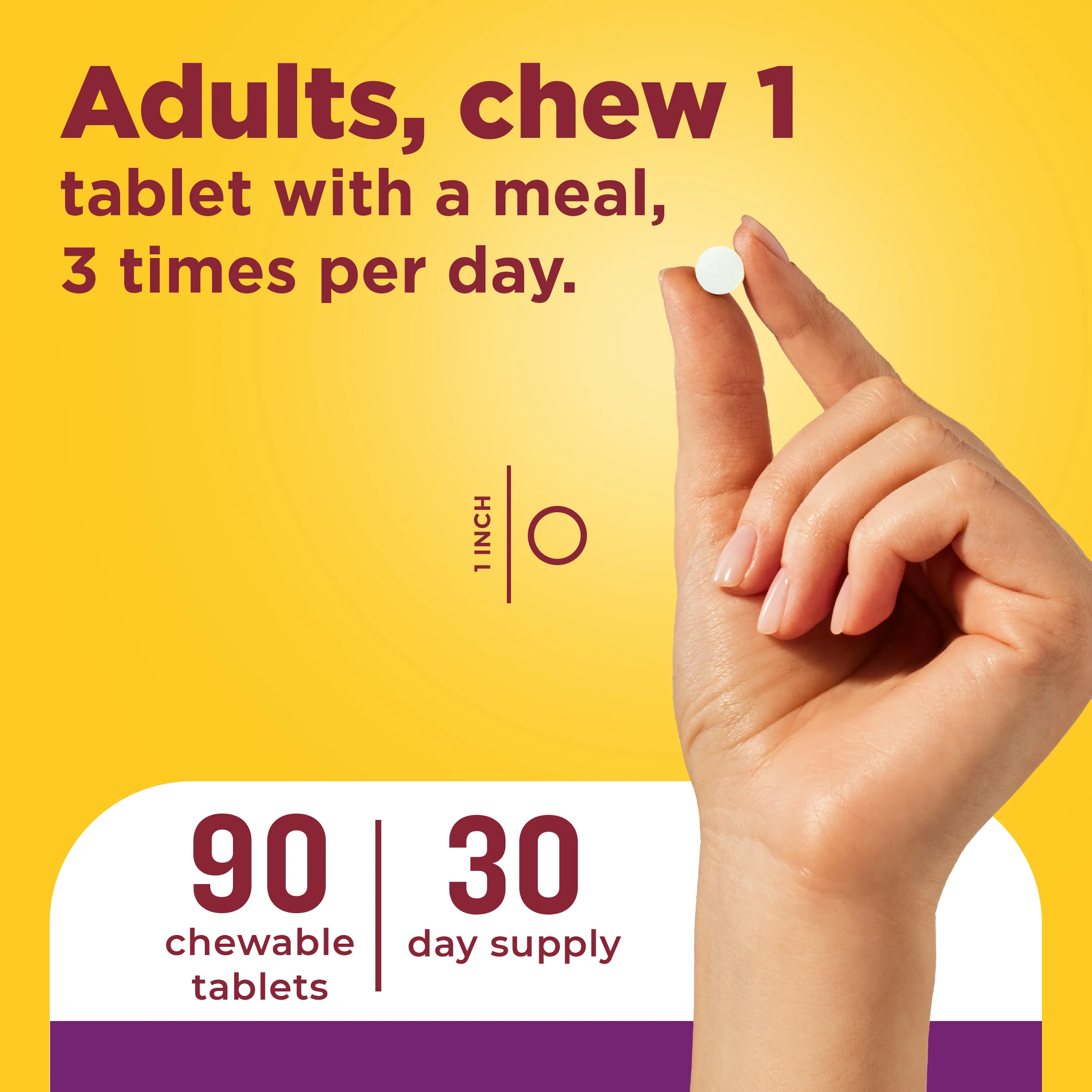 Digestive Enzymes 5-in-1 Blend Chewable Tablets - Image 3