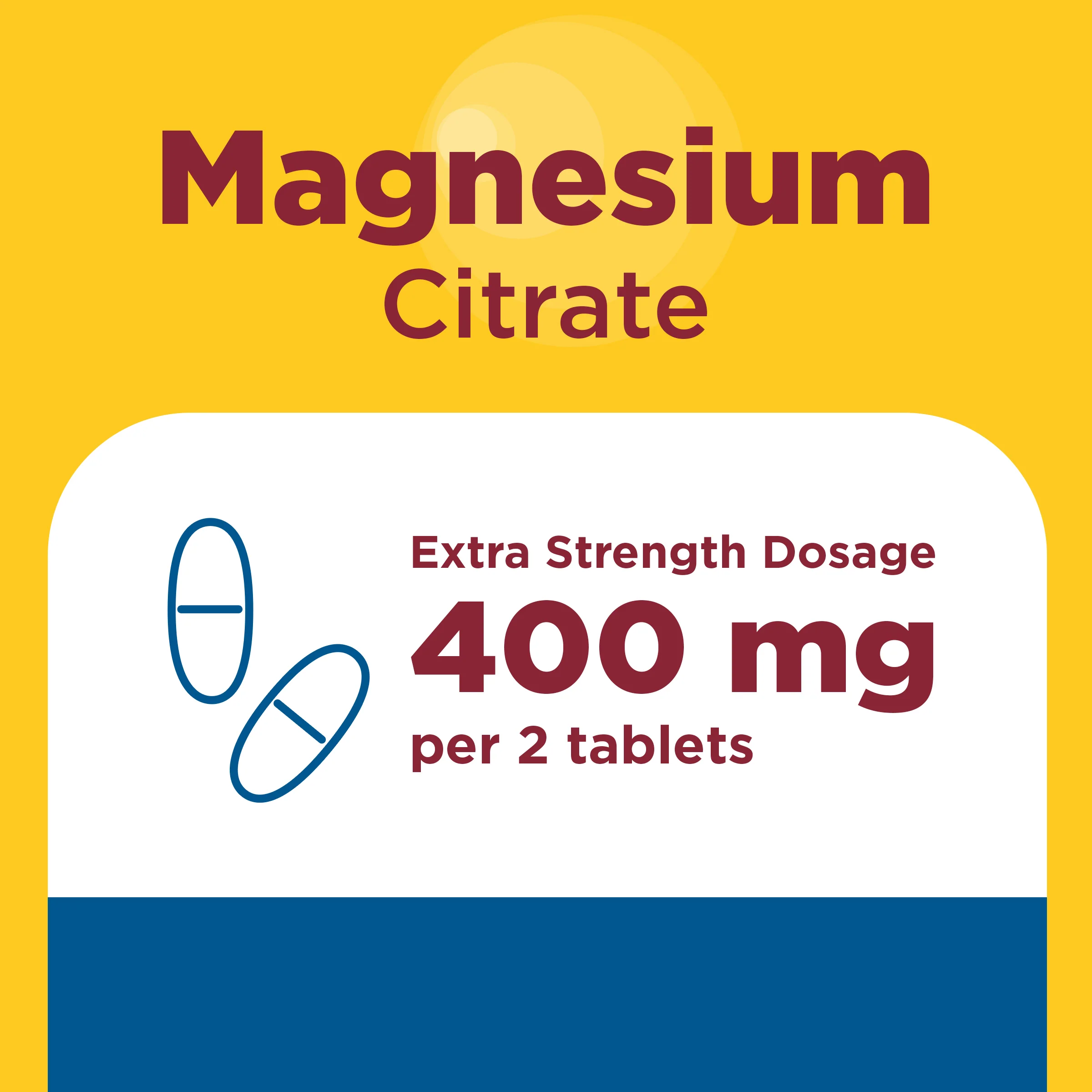 Magnesium Citrate Tablets Extra Strength Dosage High Absorption♦ 400 mg Per 2 Tablets - Image 5