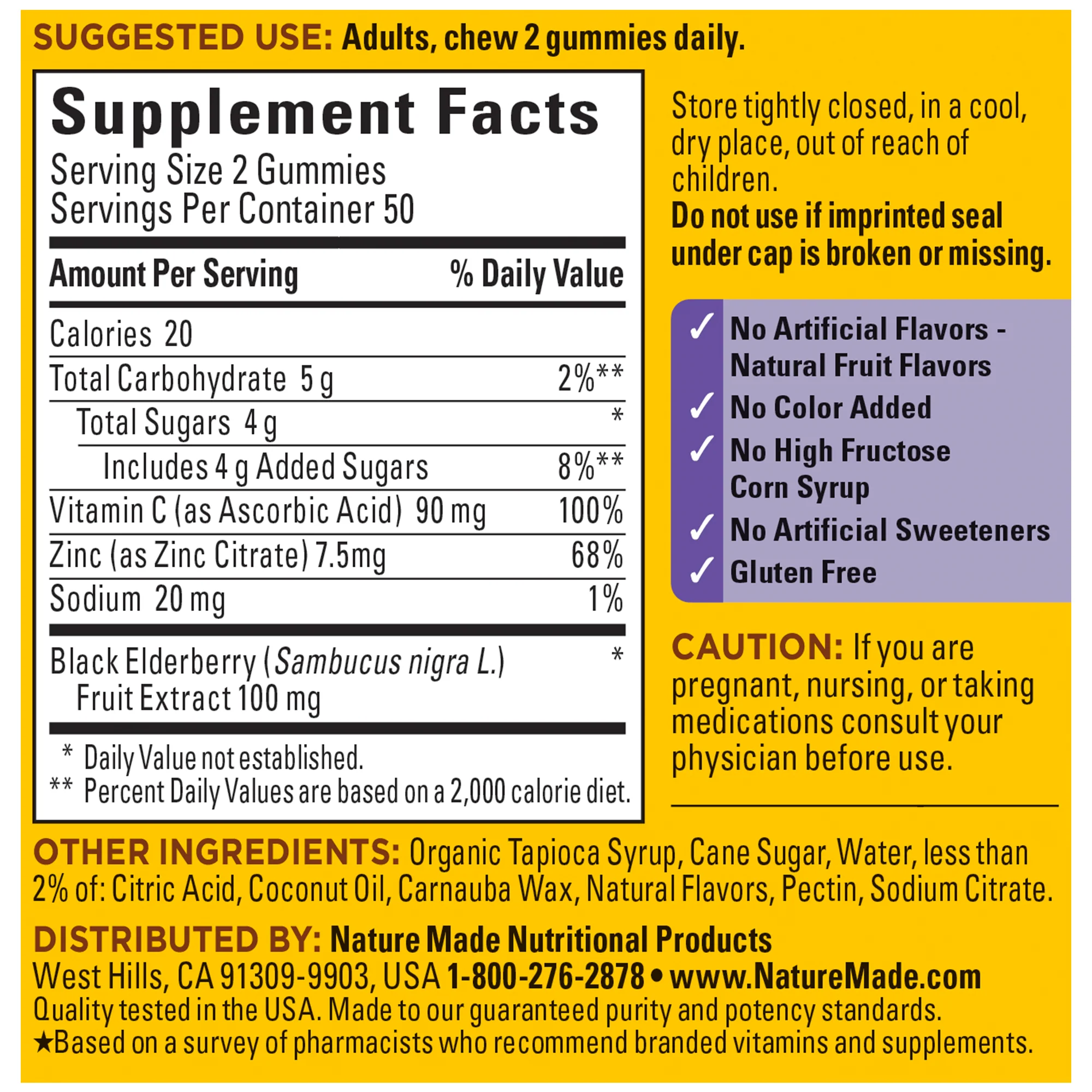 100 mg Elderberry Gummies with Vitamin C & Zinc - Image 5