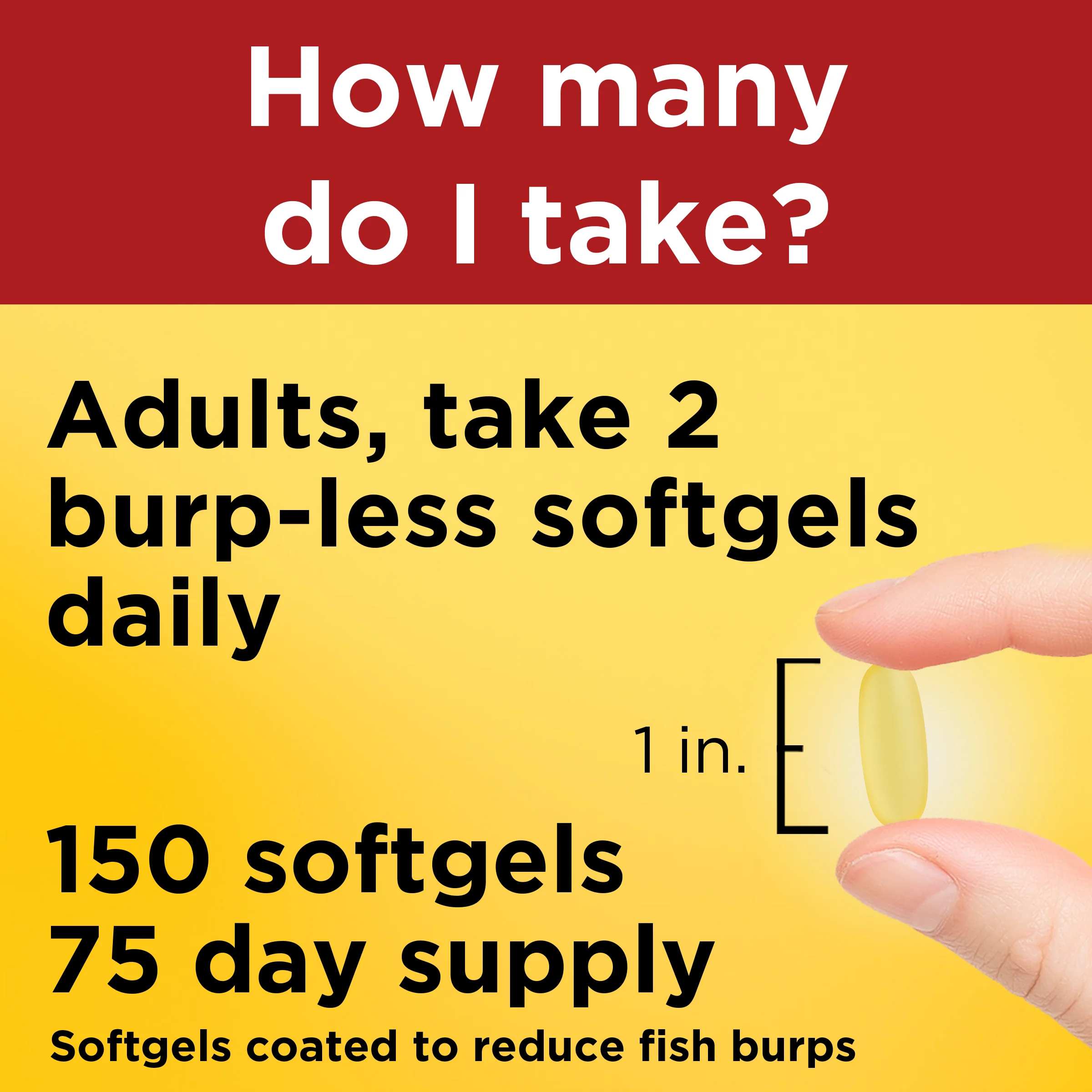 Burp-Less♦ Fish Oil 1000 mg Softgels - Image 3
