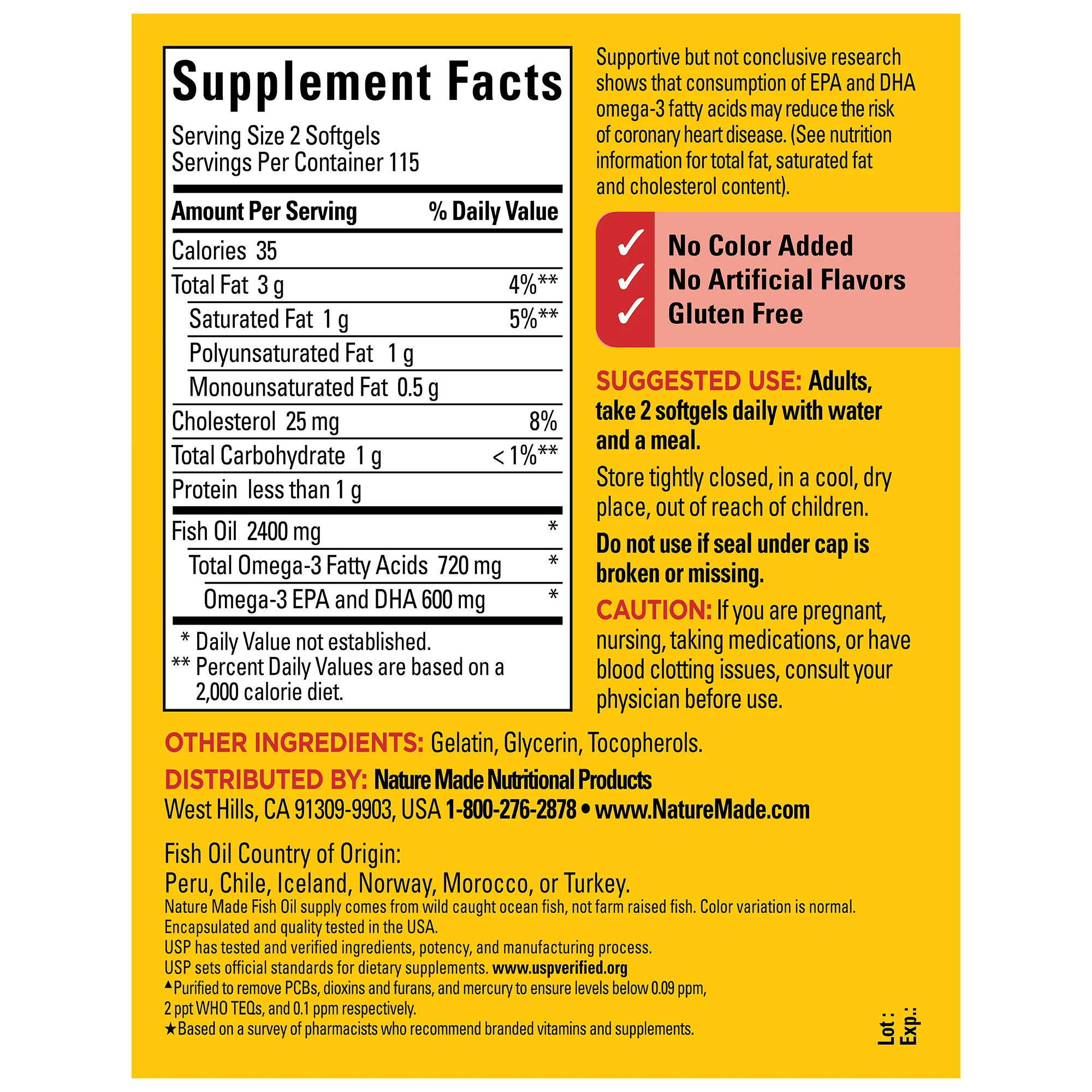 Fish Oil 1200 mg Softgels - Image 8