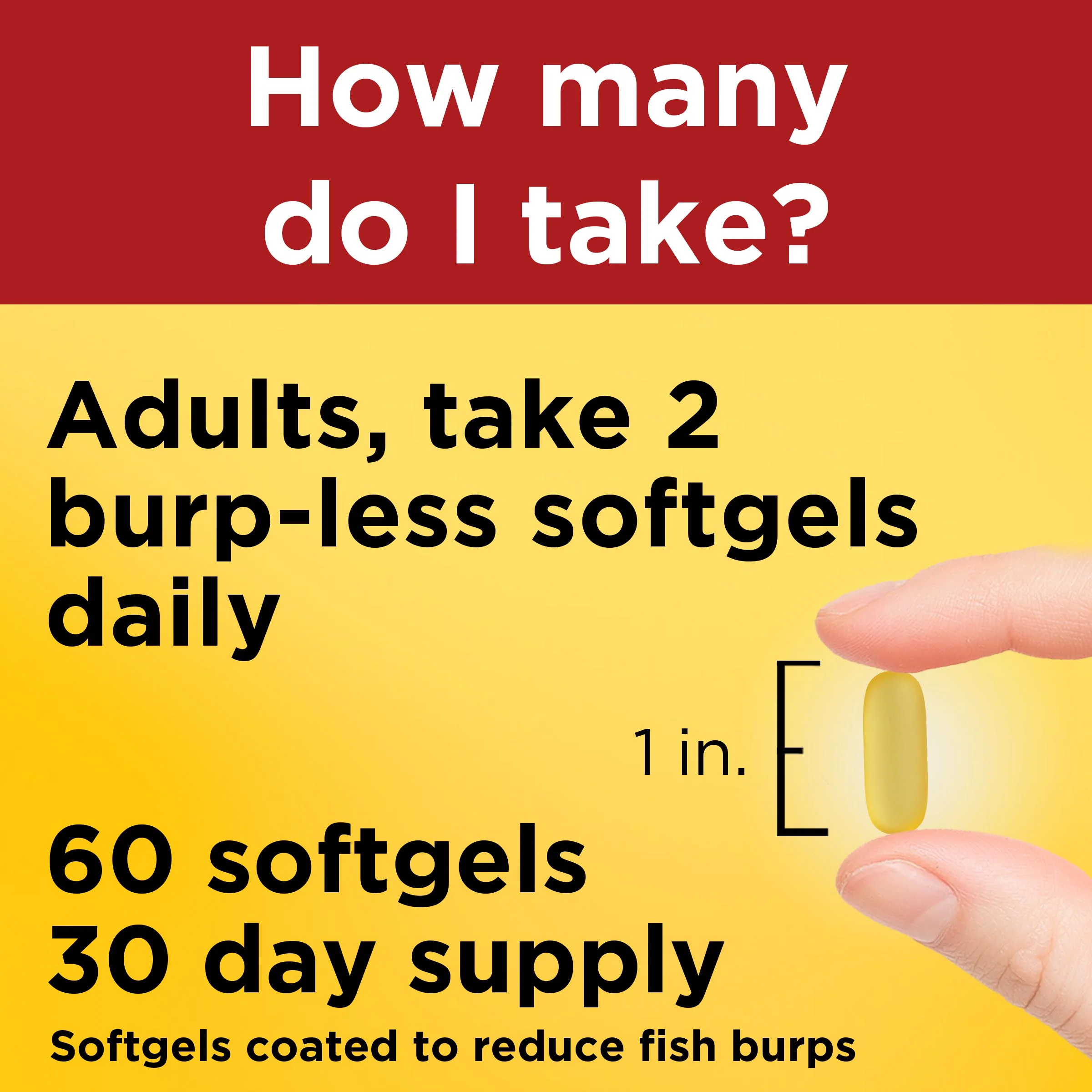Burp-Less♦ Fish Oil 1200 mg Softgels - Image 3