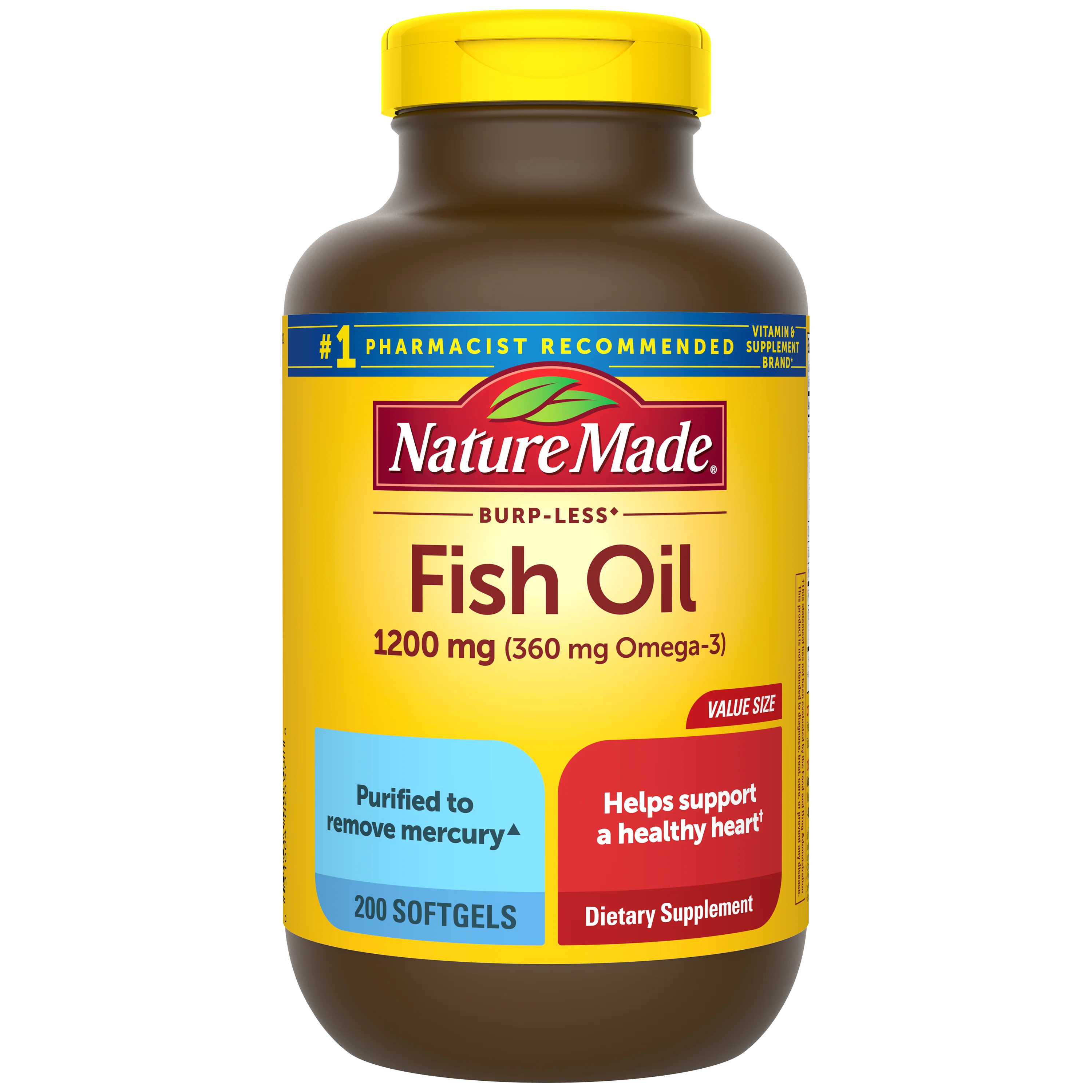 Burp-Less♦ Fish Oil 1200 mg Softgels - Image 4