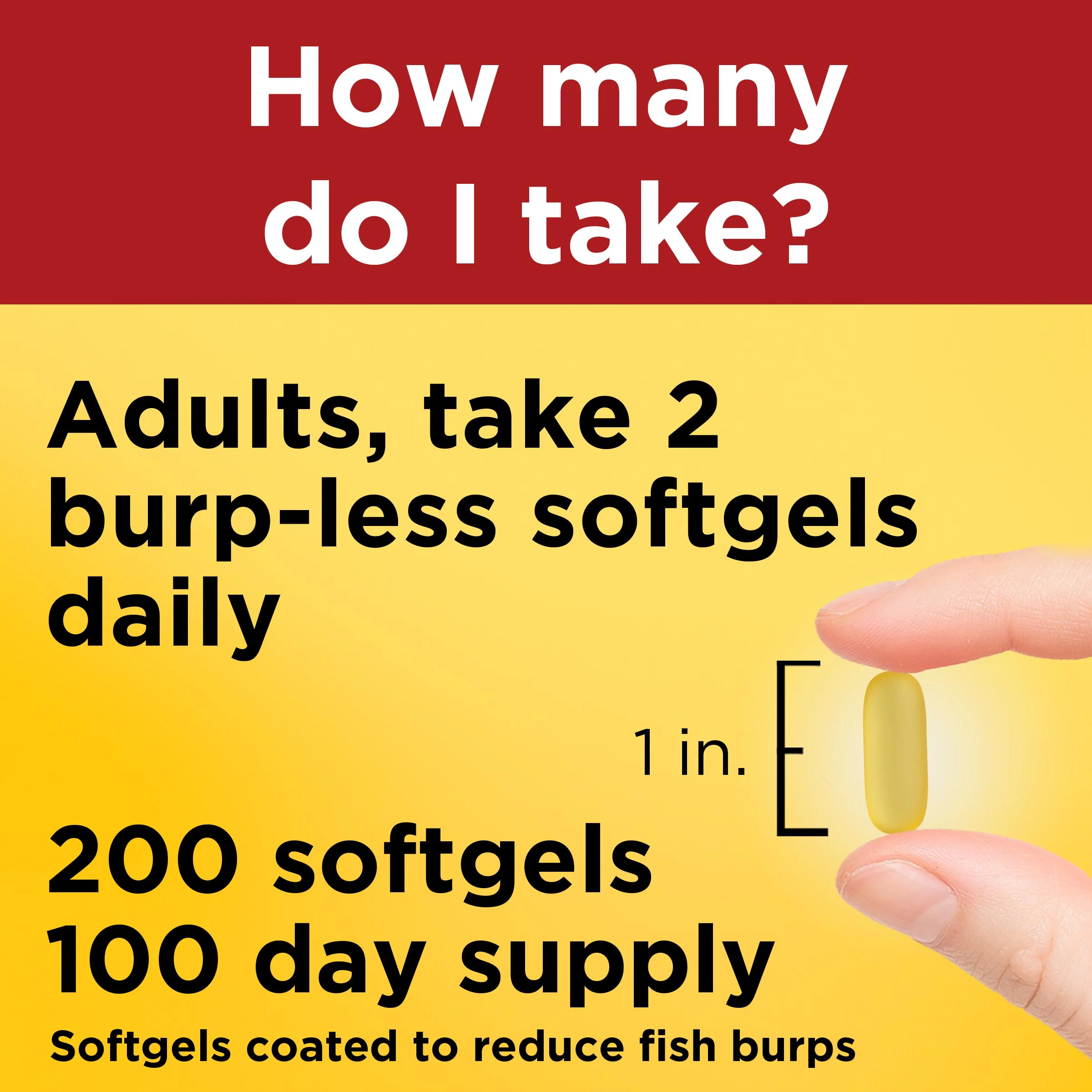 Burp-Less♦ Fish Oil 1200 mg Softgels - Image 6