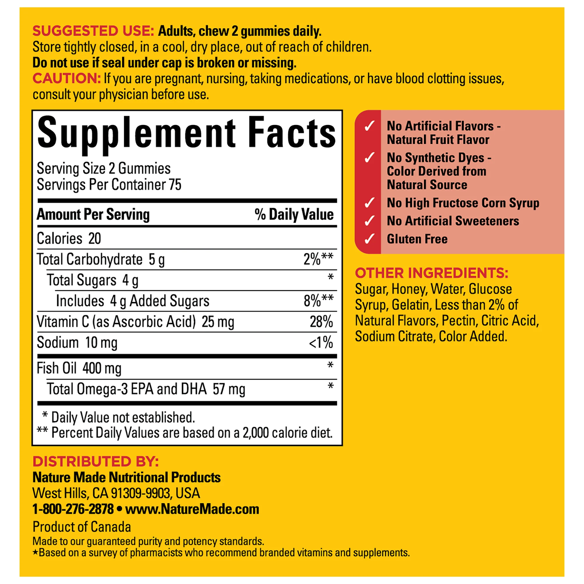 Fish Oil 400 mg (57 mg Omega-3) Gummies - Image 5