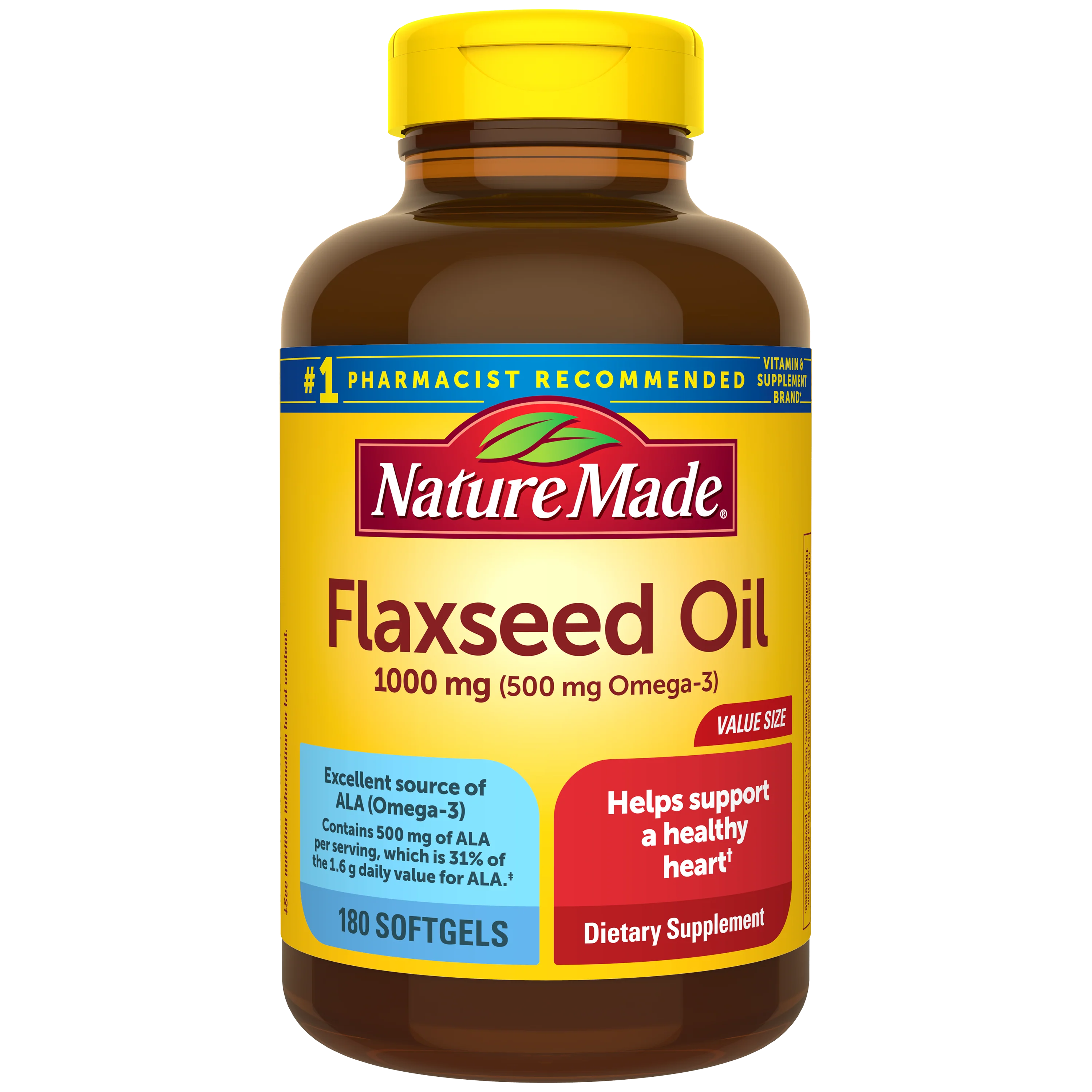 Flaxseed Oil 1000 mg Softgels - Image 4