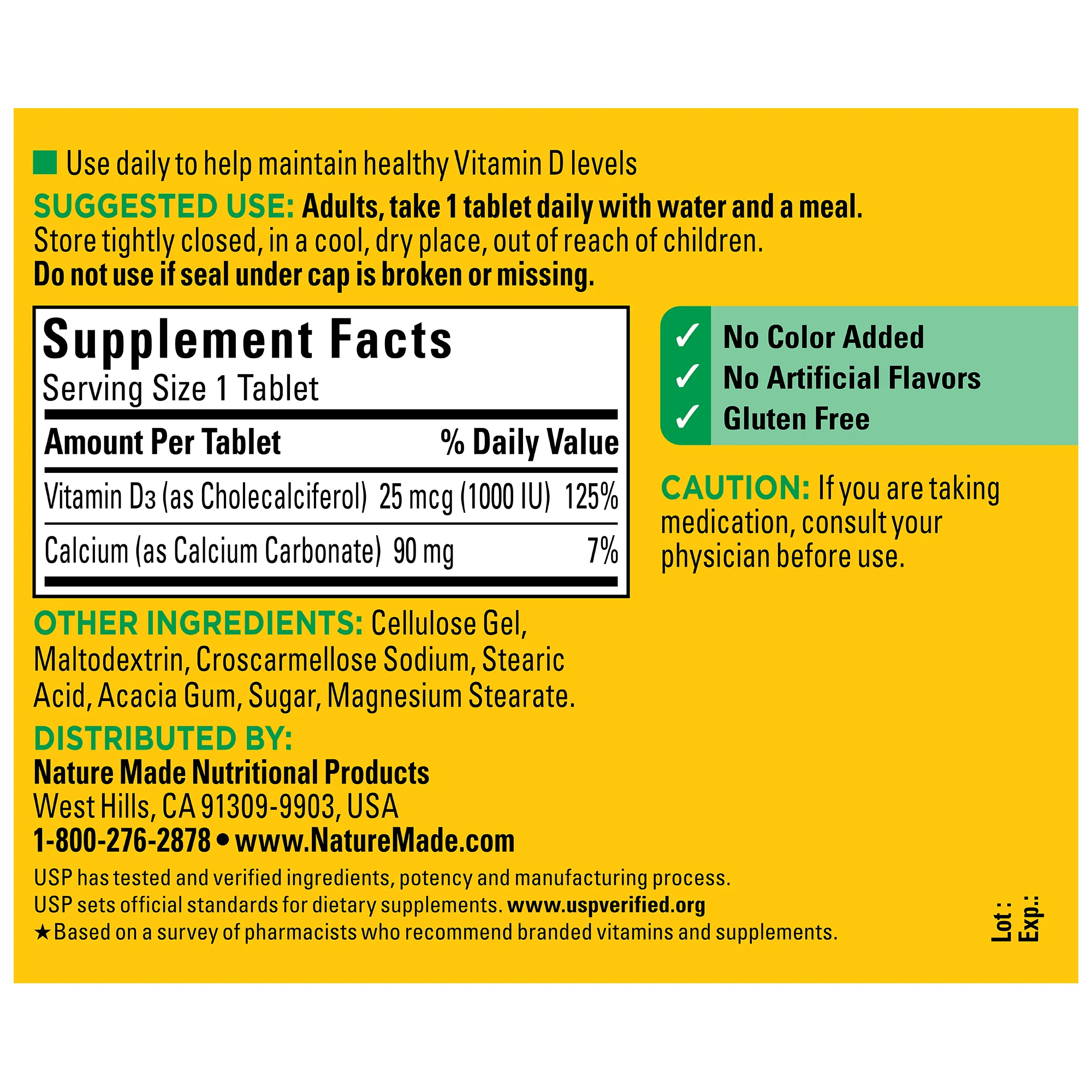 Vitamin D3 1000 IU (25 mcg) Tablets - Image 5