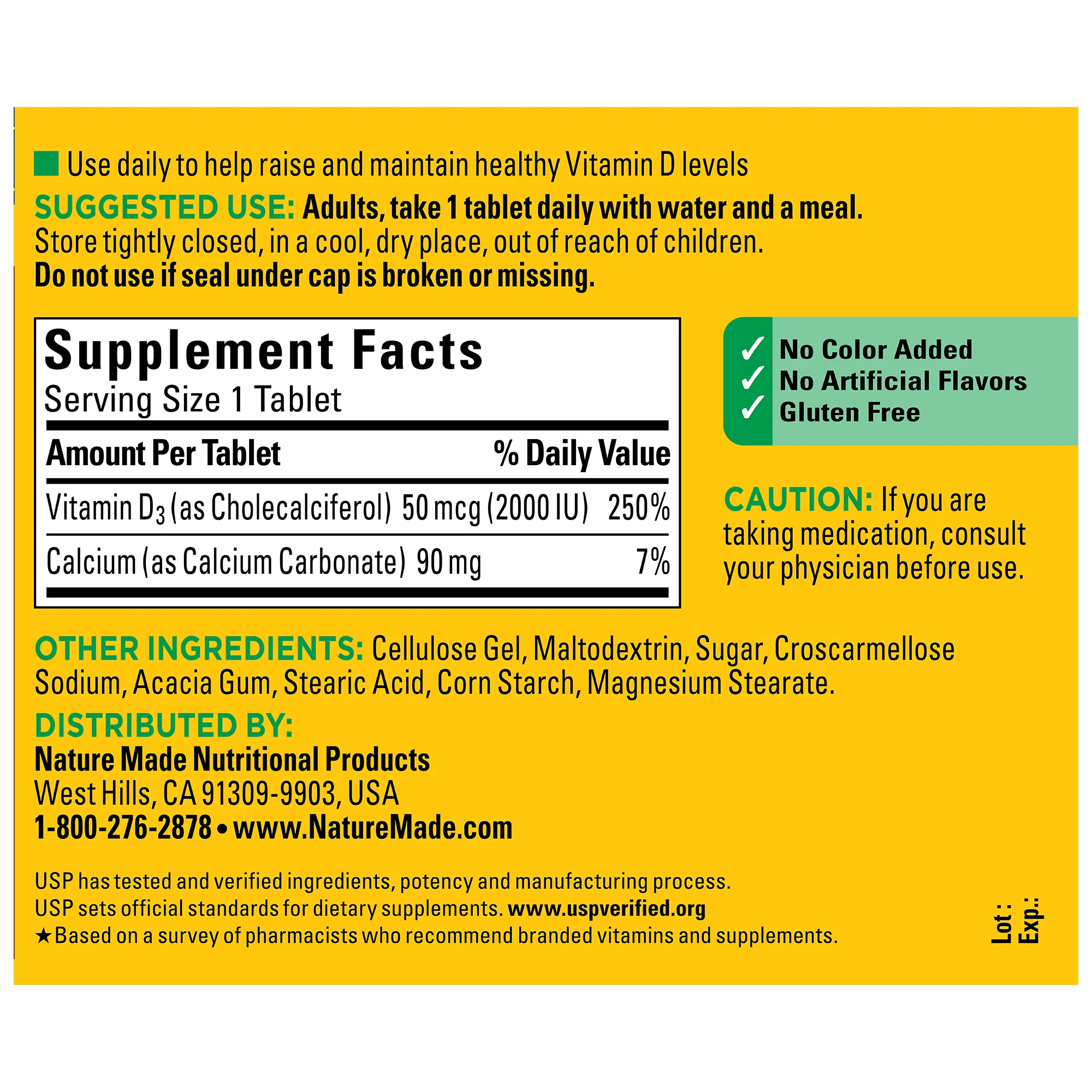 Vitamin D3 2000 IU (50 mcg) Tablets - Image 5